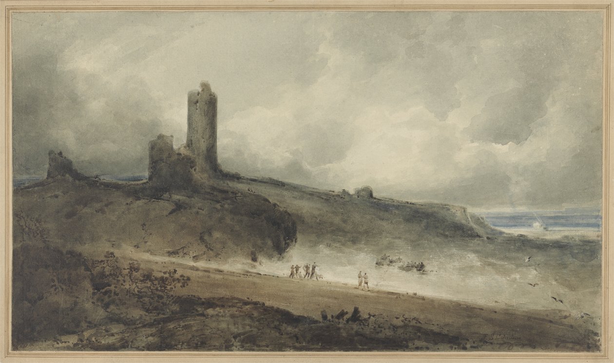 Aberystwyth Castle by John Sell Cotman