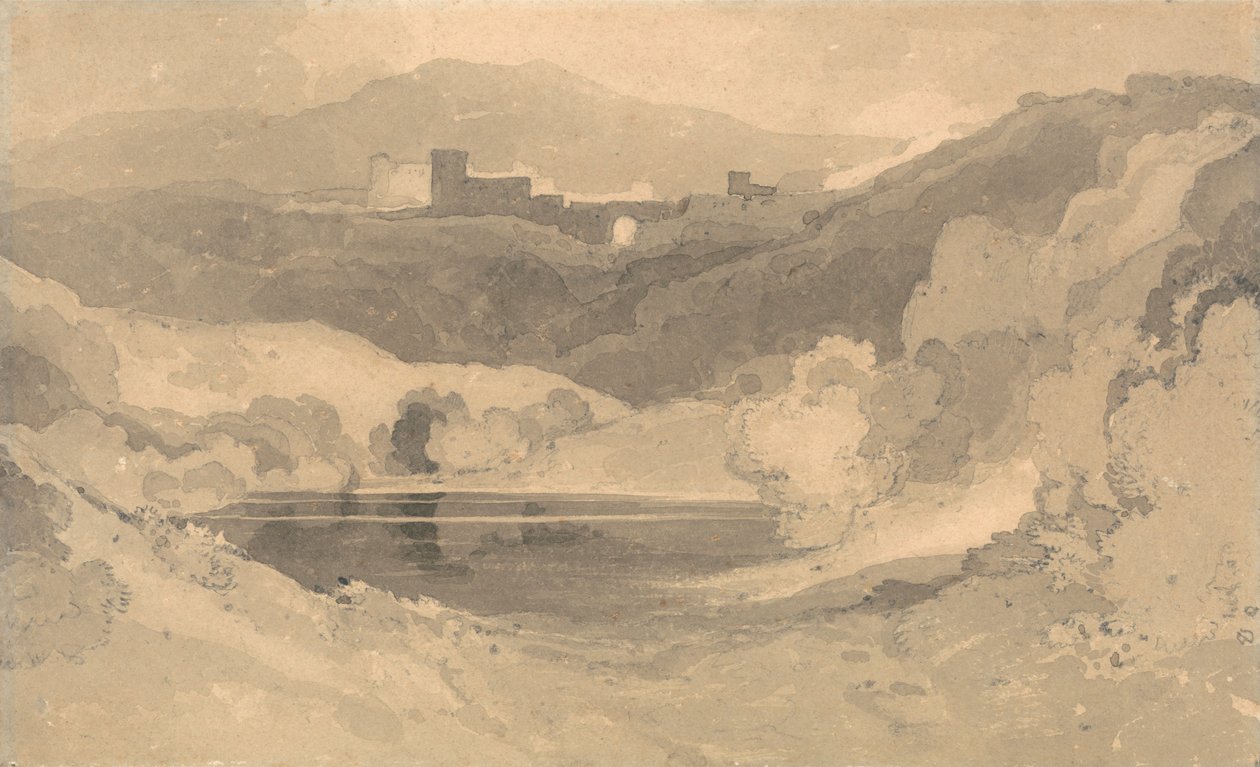 Castle in a Landscape by John Sell Cotman