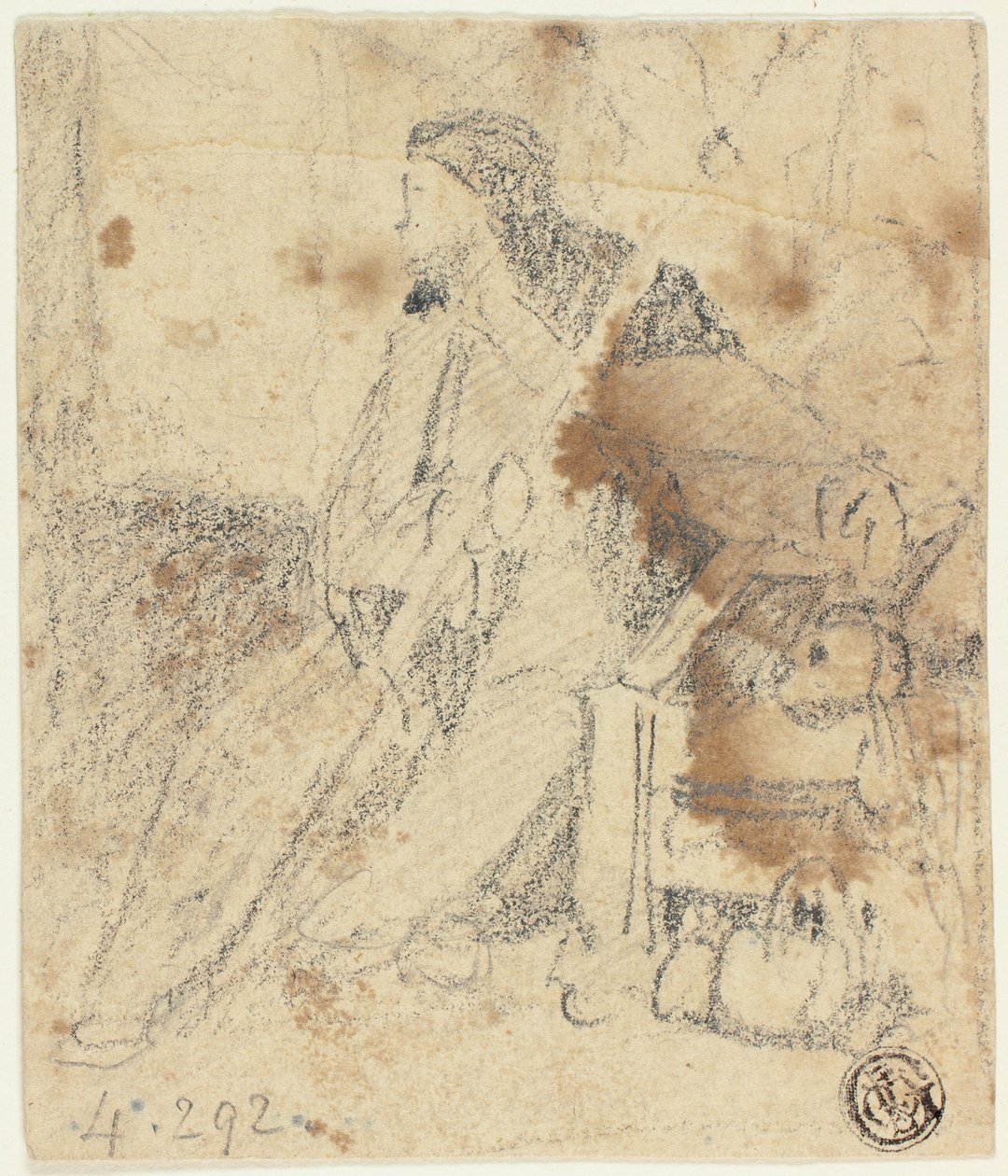 Sketch of Actor Sitting by John Sell Cotman