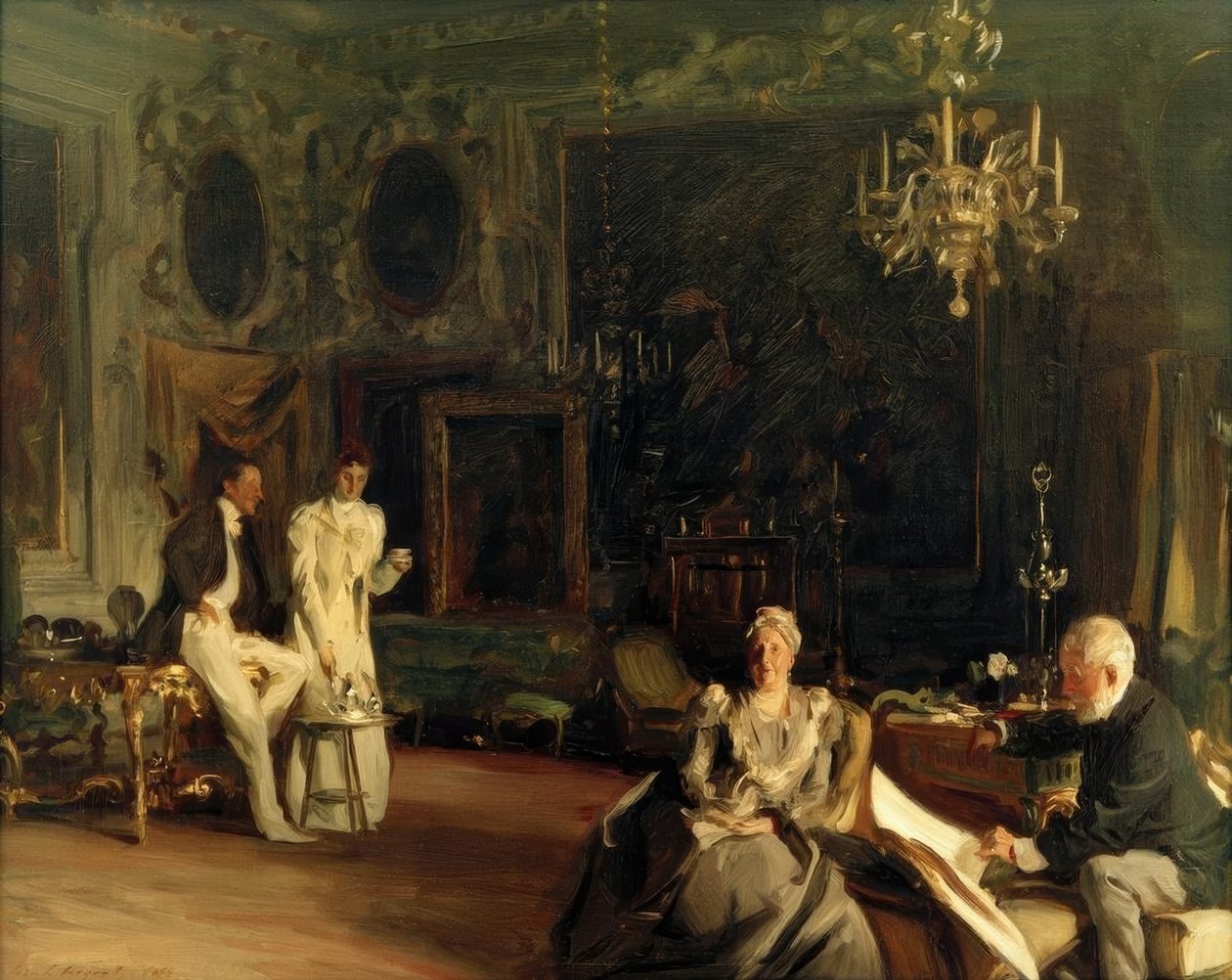 An Interior in Venice by John Singer Sargent