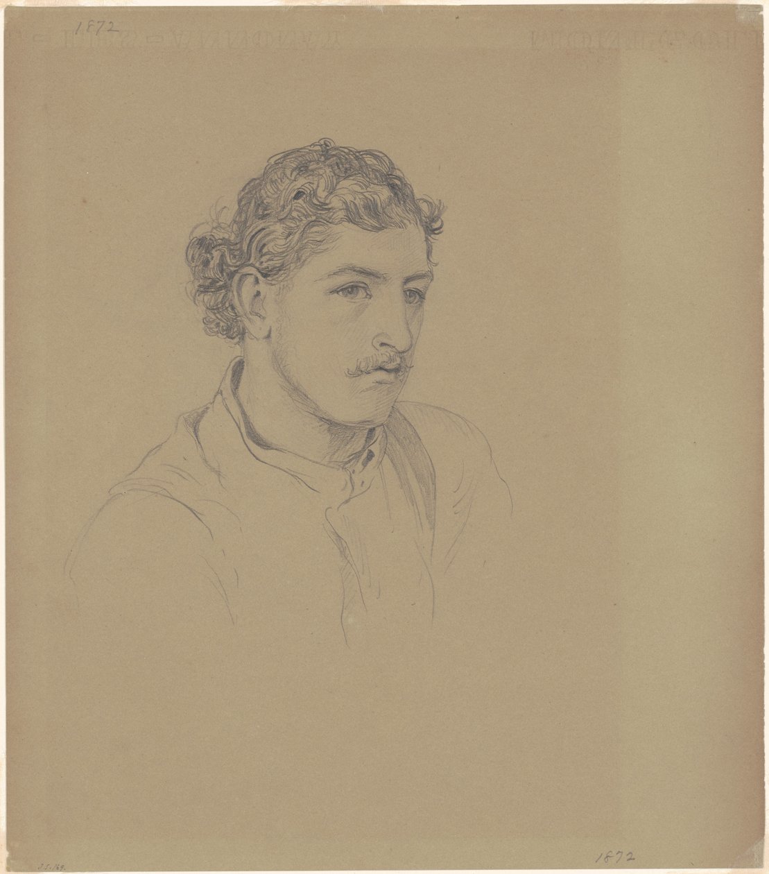 Man with Curly Hair by John Singer Sargent