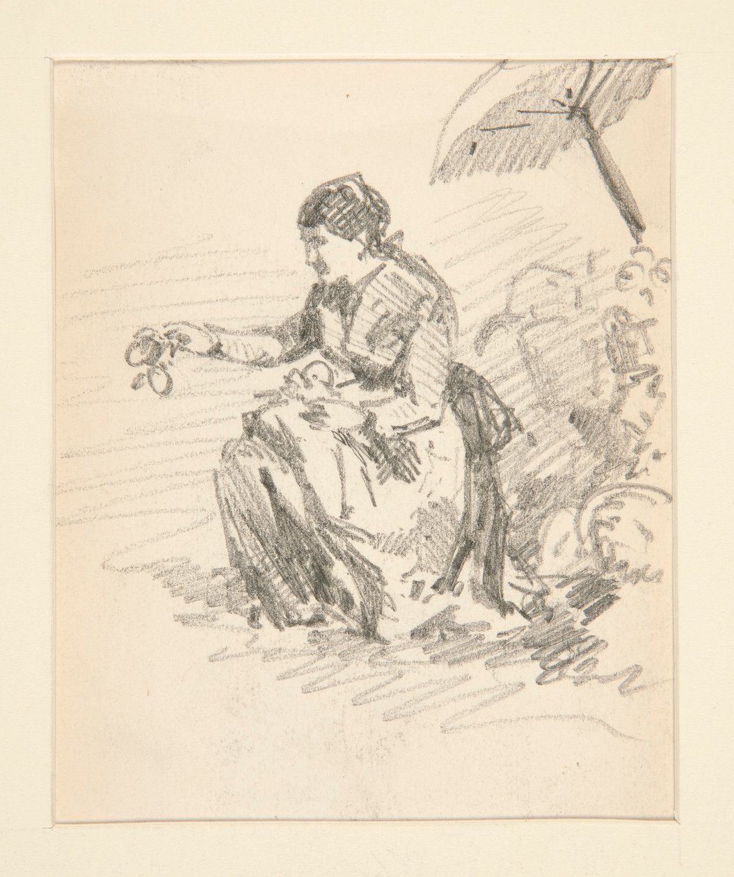 Seated Figure of a Woman by John Singer Sargent