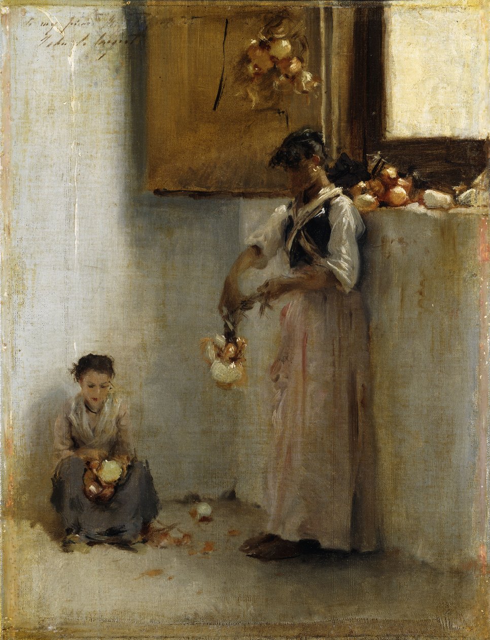 Stringing Onions by John Singer Sargent
