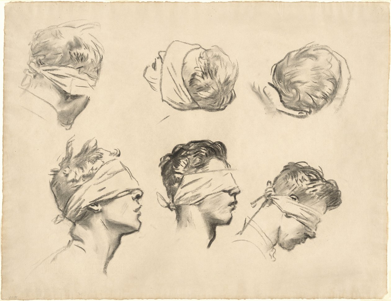 Studies for "Gassed" by John Singer Sargent