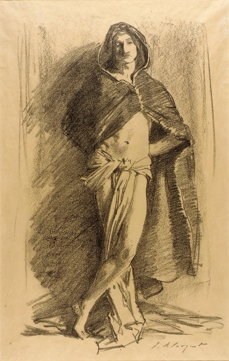 Study of a Young Man (Cloaked) by John Singer Sargent
