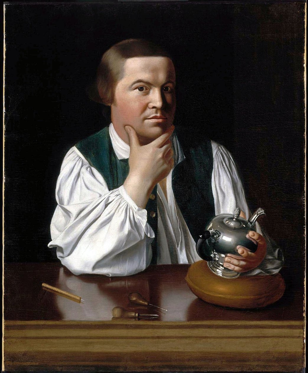 Portrait of Paul Revere by John Singleton Copley