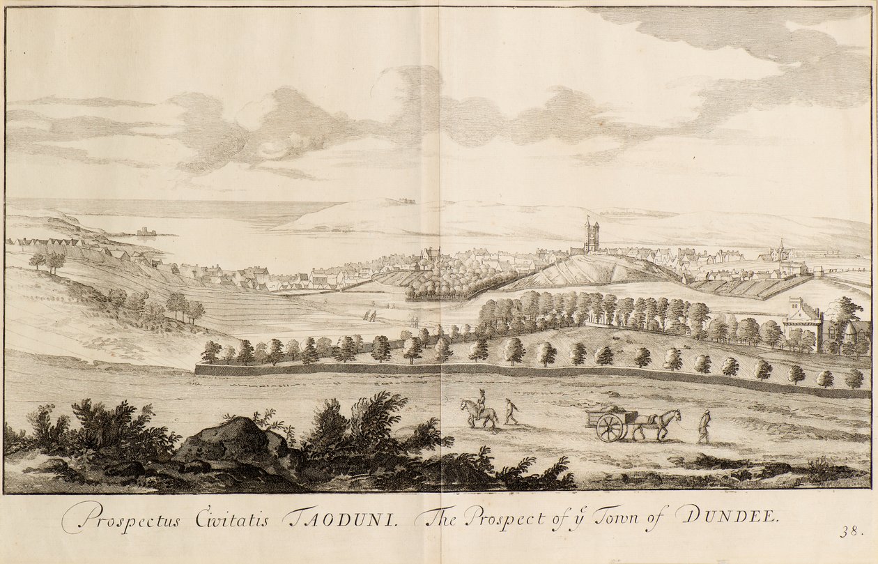 The Prospect of the Town of Dundee by John Slezer