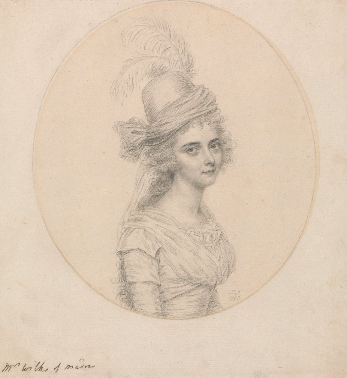 Portrait of Mrs. Wilks of Madras by John Smart