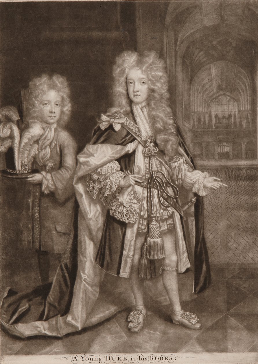 William, Duke of Gloucester and Benjamin Bathurst by John Smith