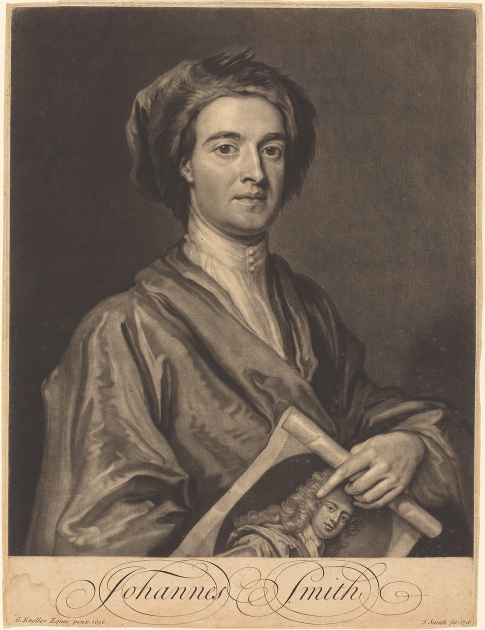 John Smith by John Smith after Sir Godfrey Kneller