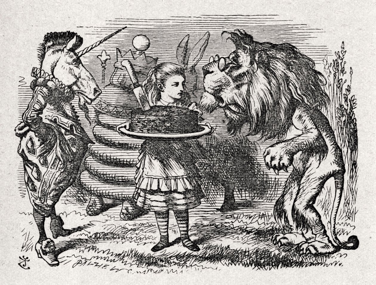 Alice the Lion and by John Tenniel