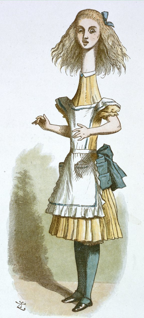 Alice with a Long Neck by John Tenniel