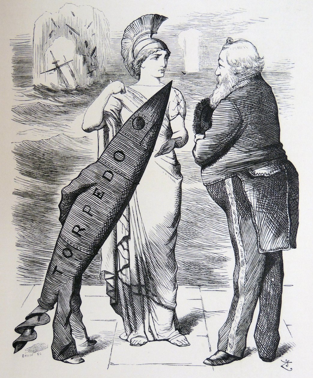 Whitehead Torpedo by John Tenniel