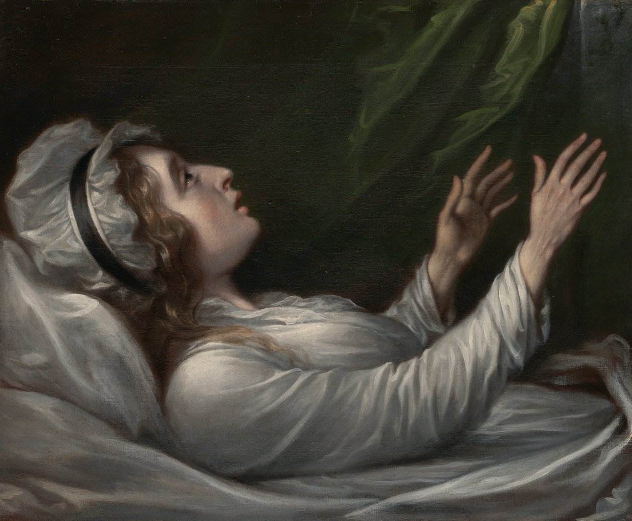 Sarah Trumbull on Her Deathbed by John Trumbull