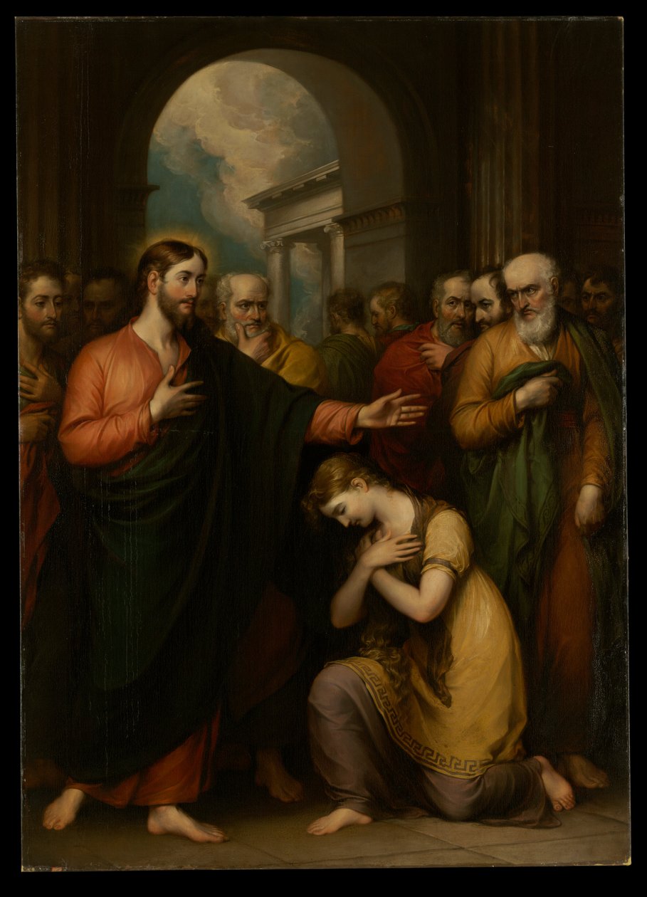 The Woman Taken in Adultery by John Trumbull