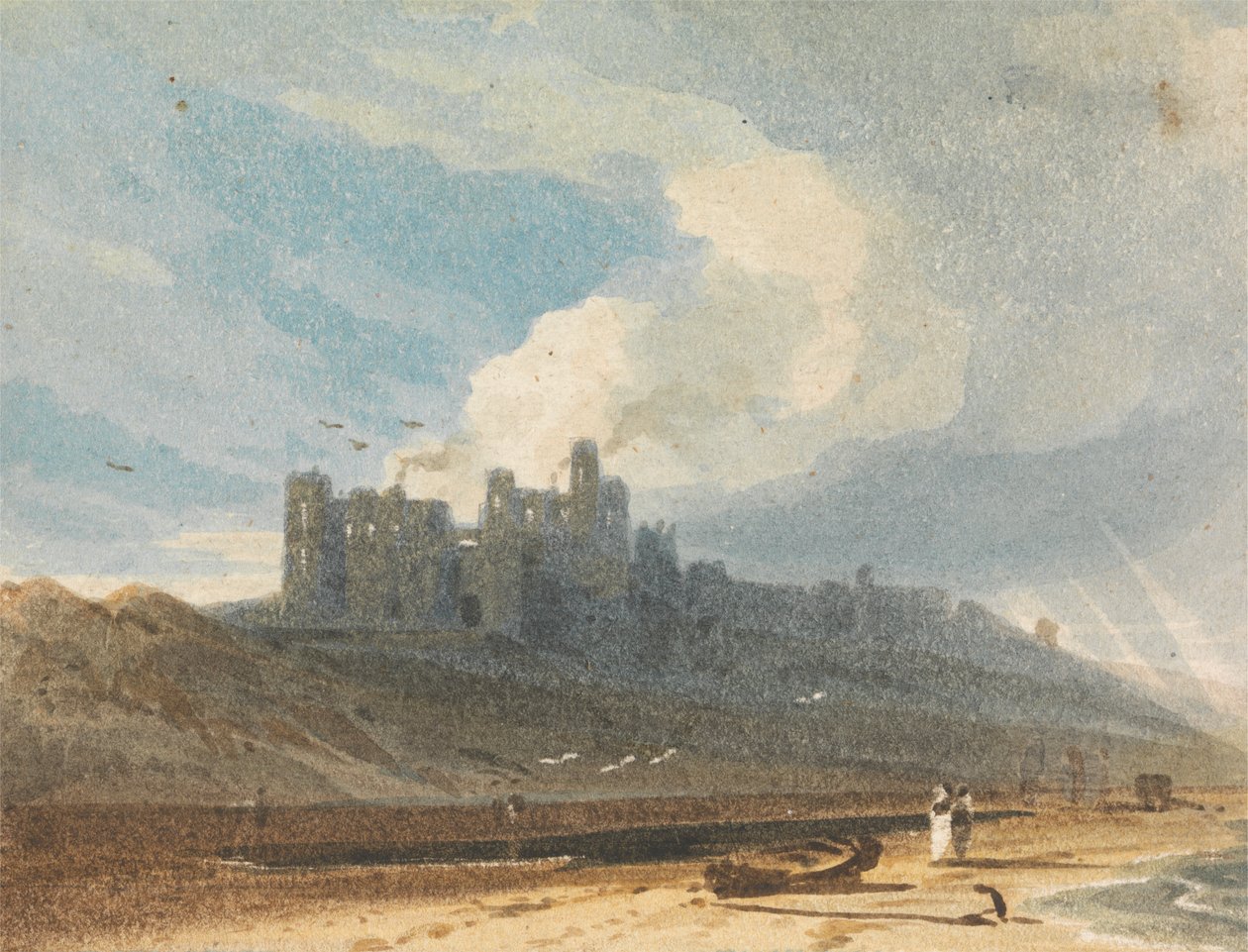 Bamburgh Castle, Northumberland by John Varley