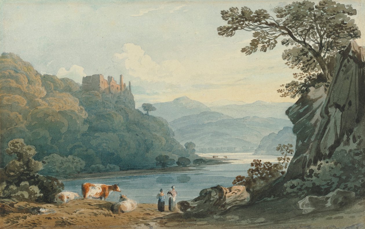 Berry Pomeroy Castle, Devon by John Varley