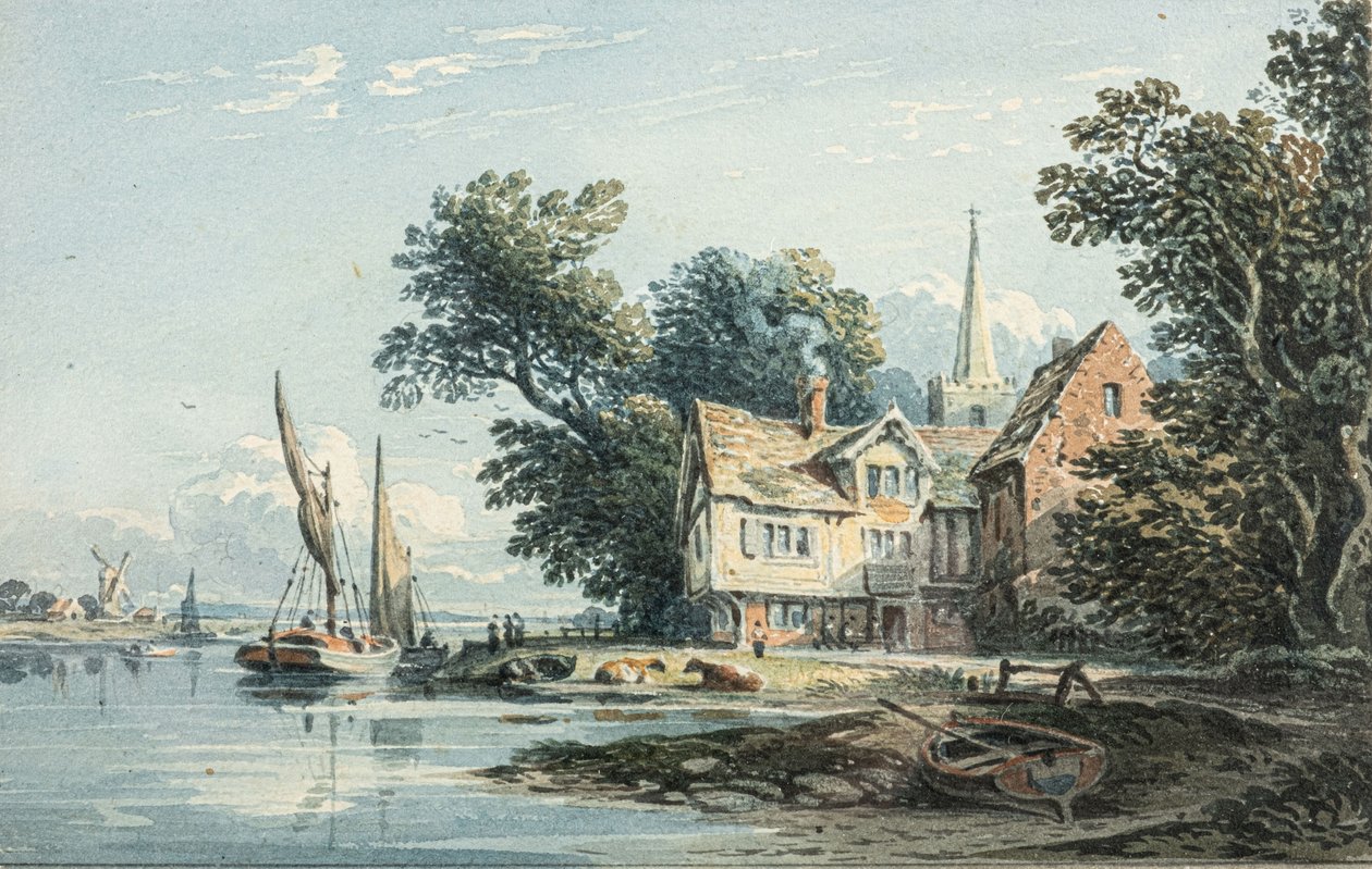 On the Thames near Chiswick by John Varley