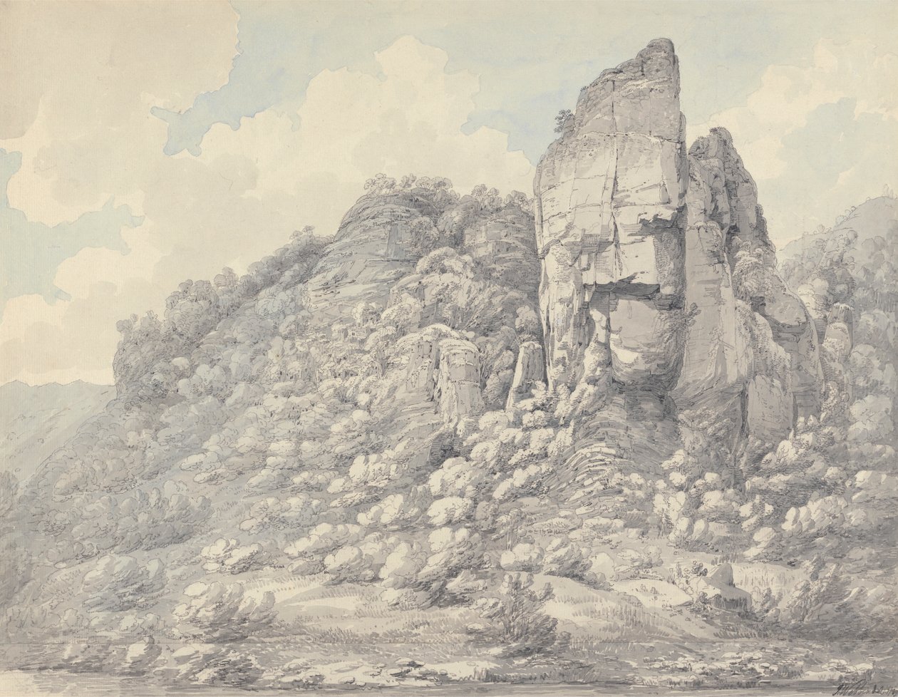 Rocks in Derbyshire by John Webber