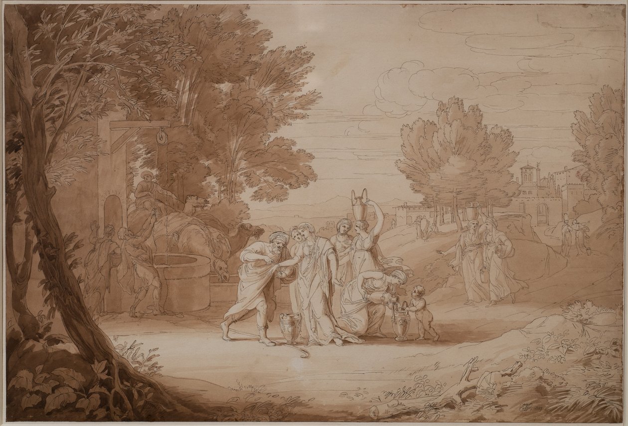 Rebecca at the Well by John White Abbott