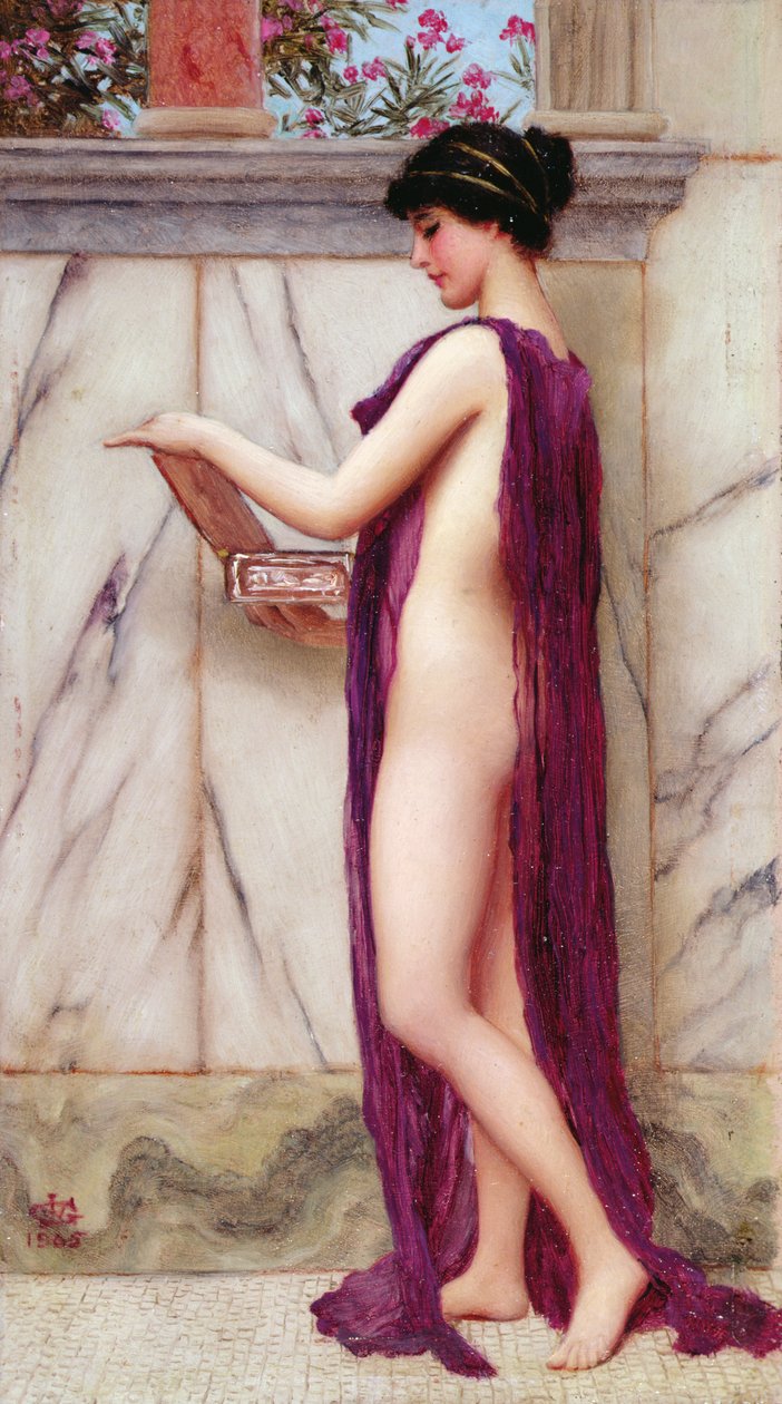 The Jewel Box (A Precious Gift) by John William Godward