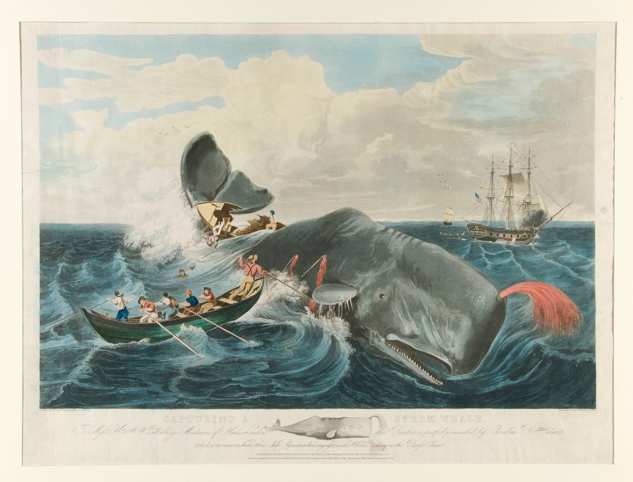 Capturing a Sperm Whale by John William Hill