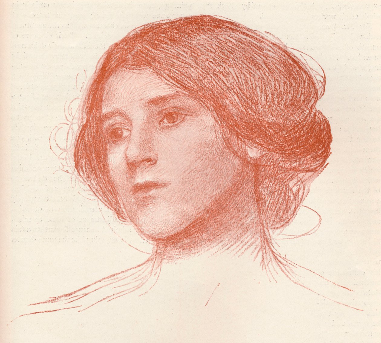 From a Study in Sanguine by John William Waterhouse