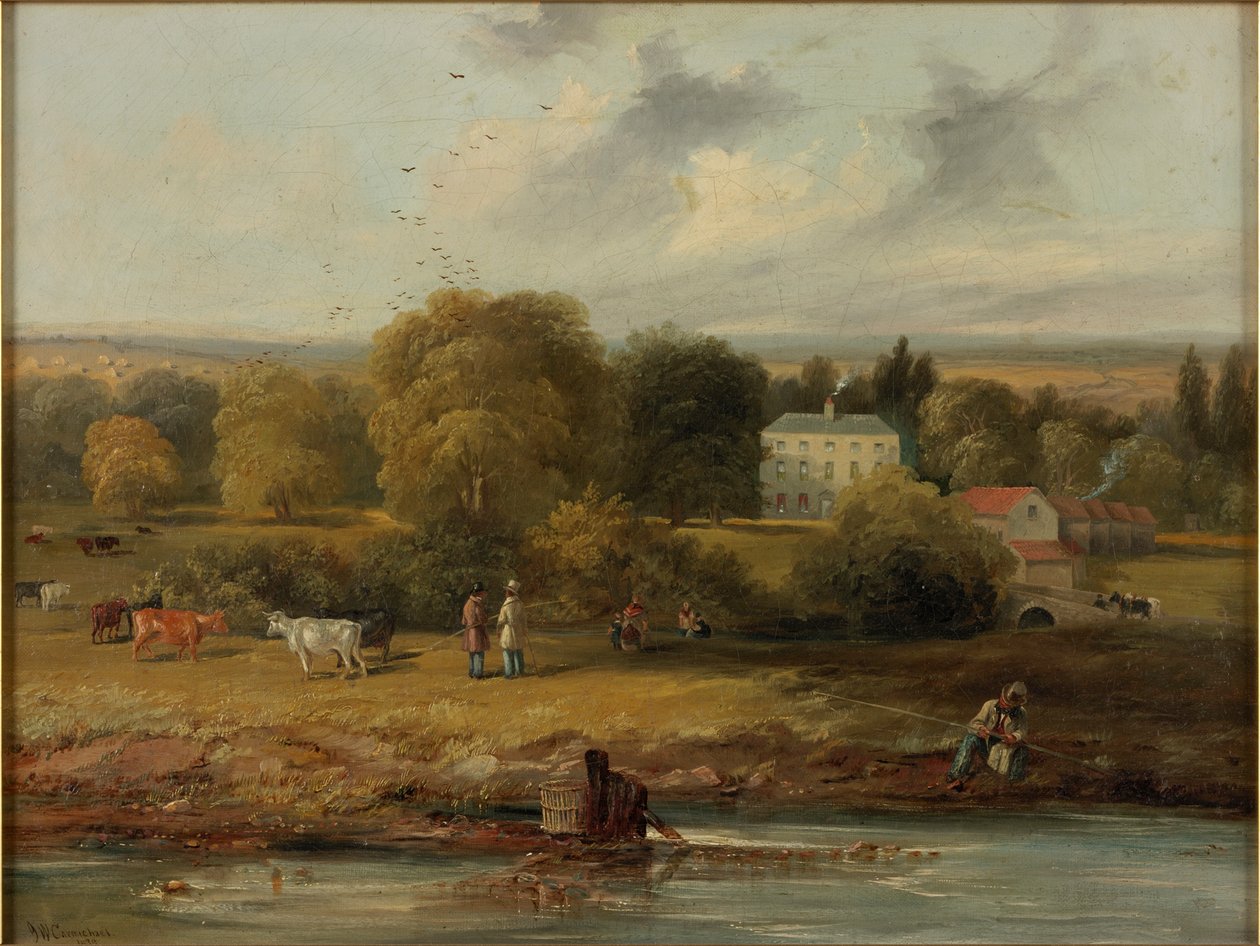Landscape with a Country House, 1838 by John Wilson Carmichael