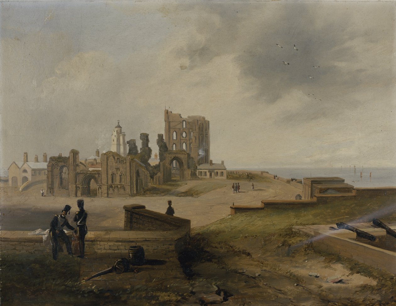 Tynemouth Priory from the East by John Wilson Carmichael