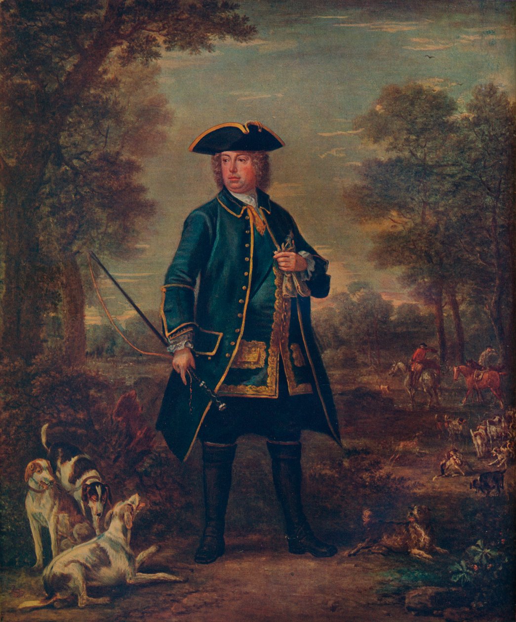 Sir Robert Walpole with Hounds by John Wooton
