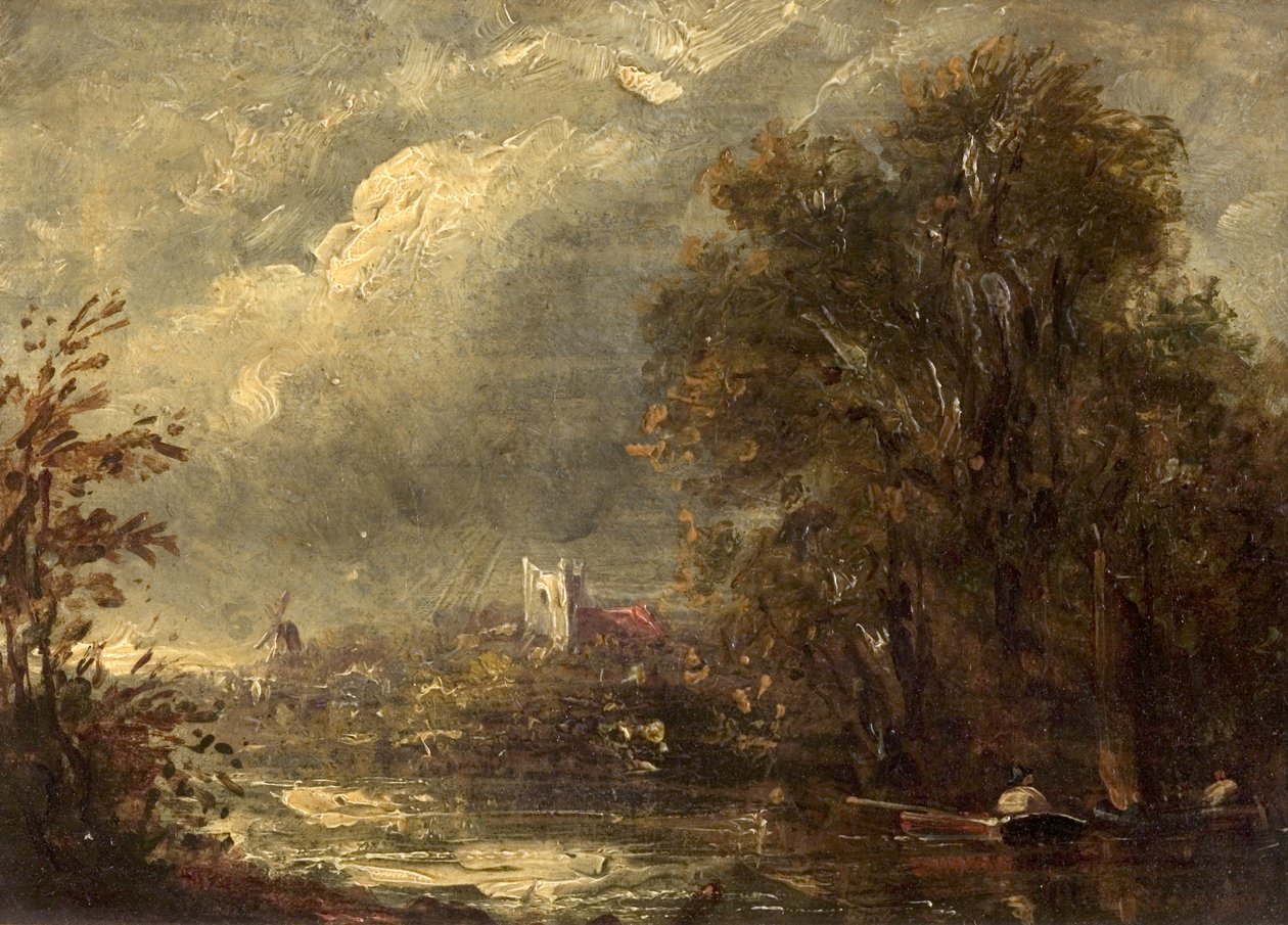 On the Stour by John manner of Constable
