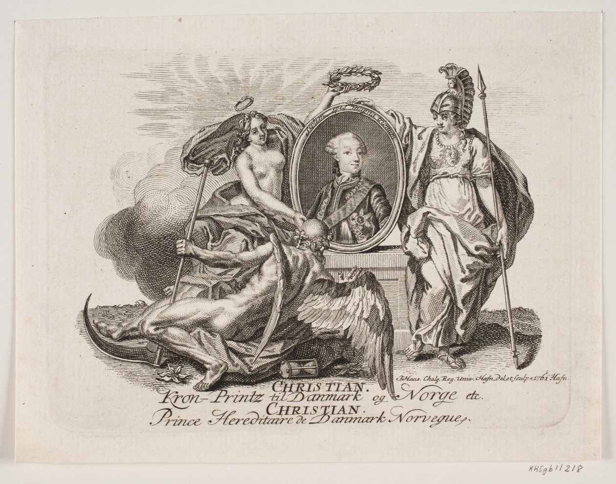 Christian VII as Crown Prince by Jonas Haas