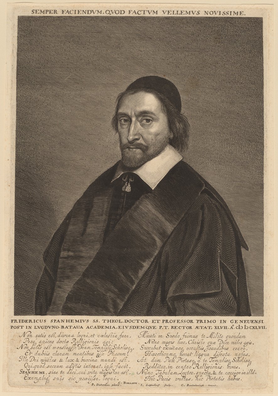 Frederick Spanheim by Jonas Suyderhoff after Pieter Dubordieu