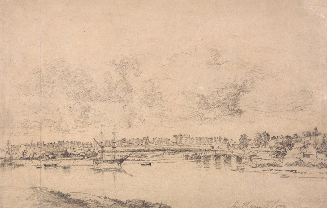 Southampton and Northam from the River Itchen by Jonathan Fisher