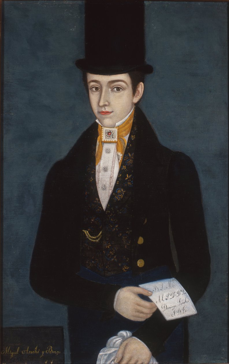 Portrait of Miguel Arochi y Baeza by José María Estrada
