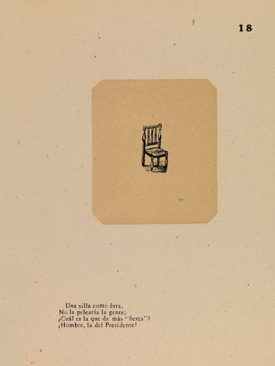 Conundrum of the Chair by José Guadalupe Posada