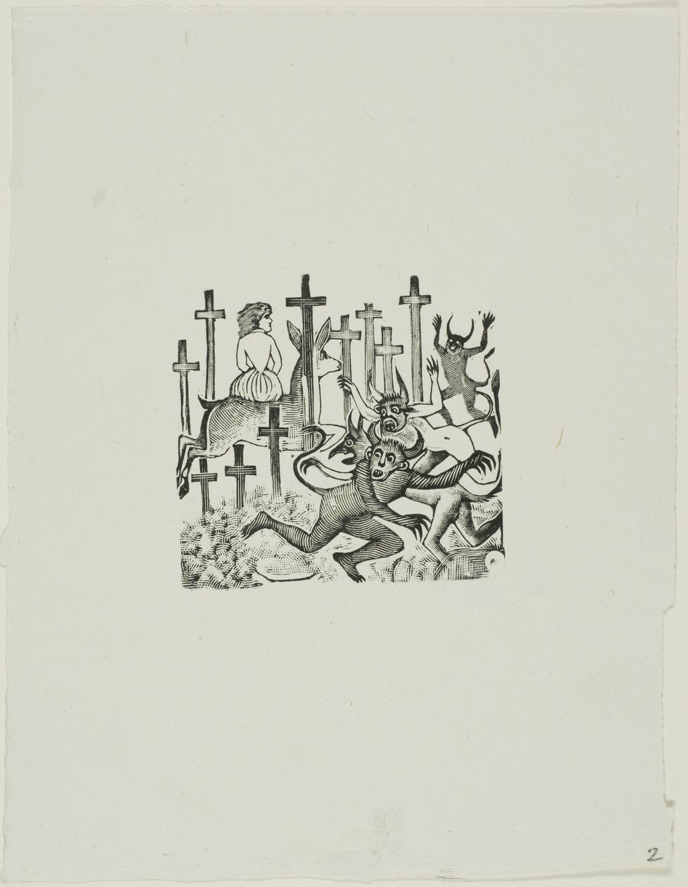 Devils in the Graveyard by José Guadalupe Posada