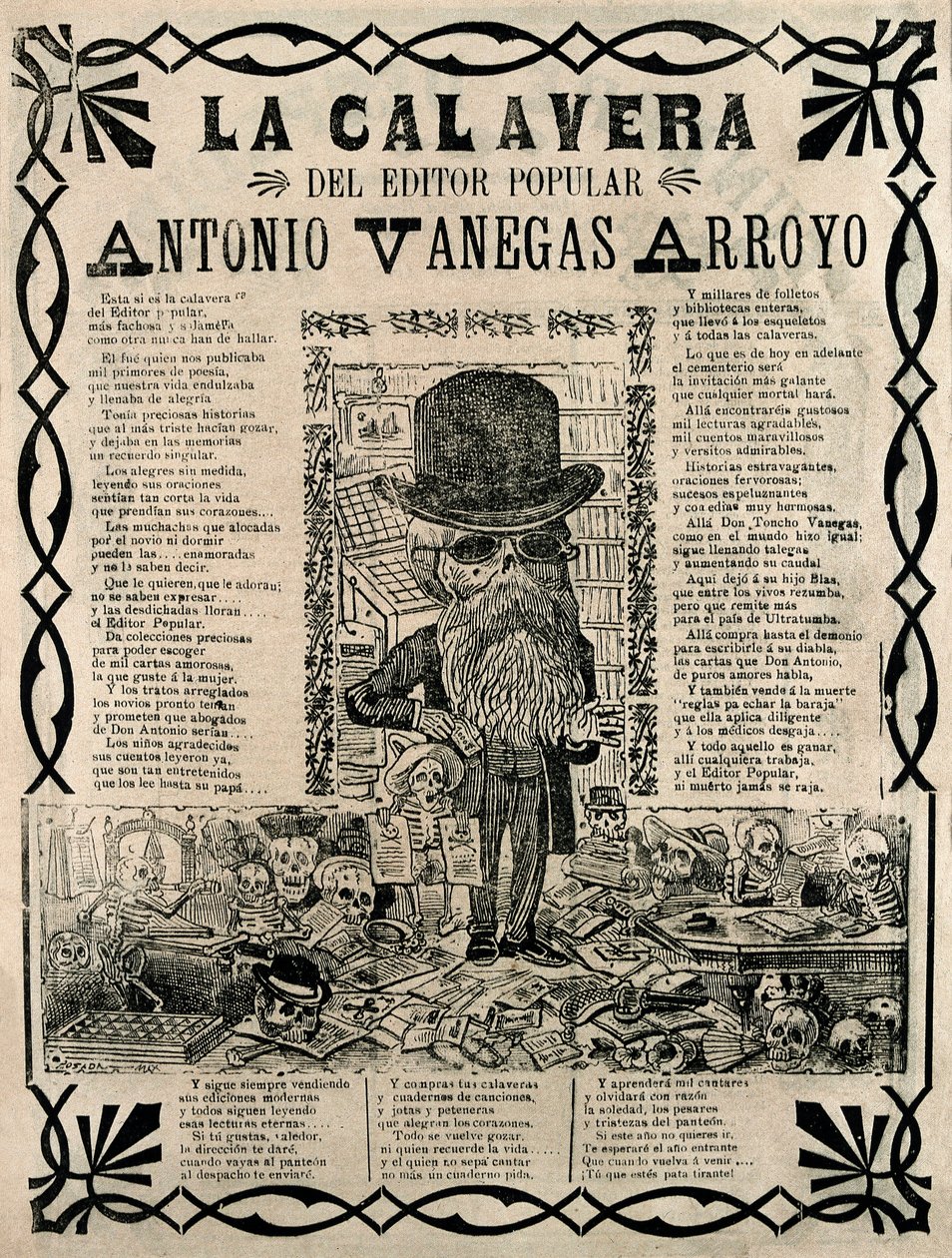 Popular Engraving by Jose Guadalupe Posada by José Guadalupe Posada