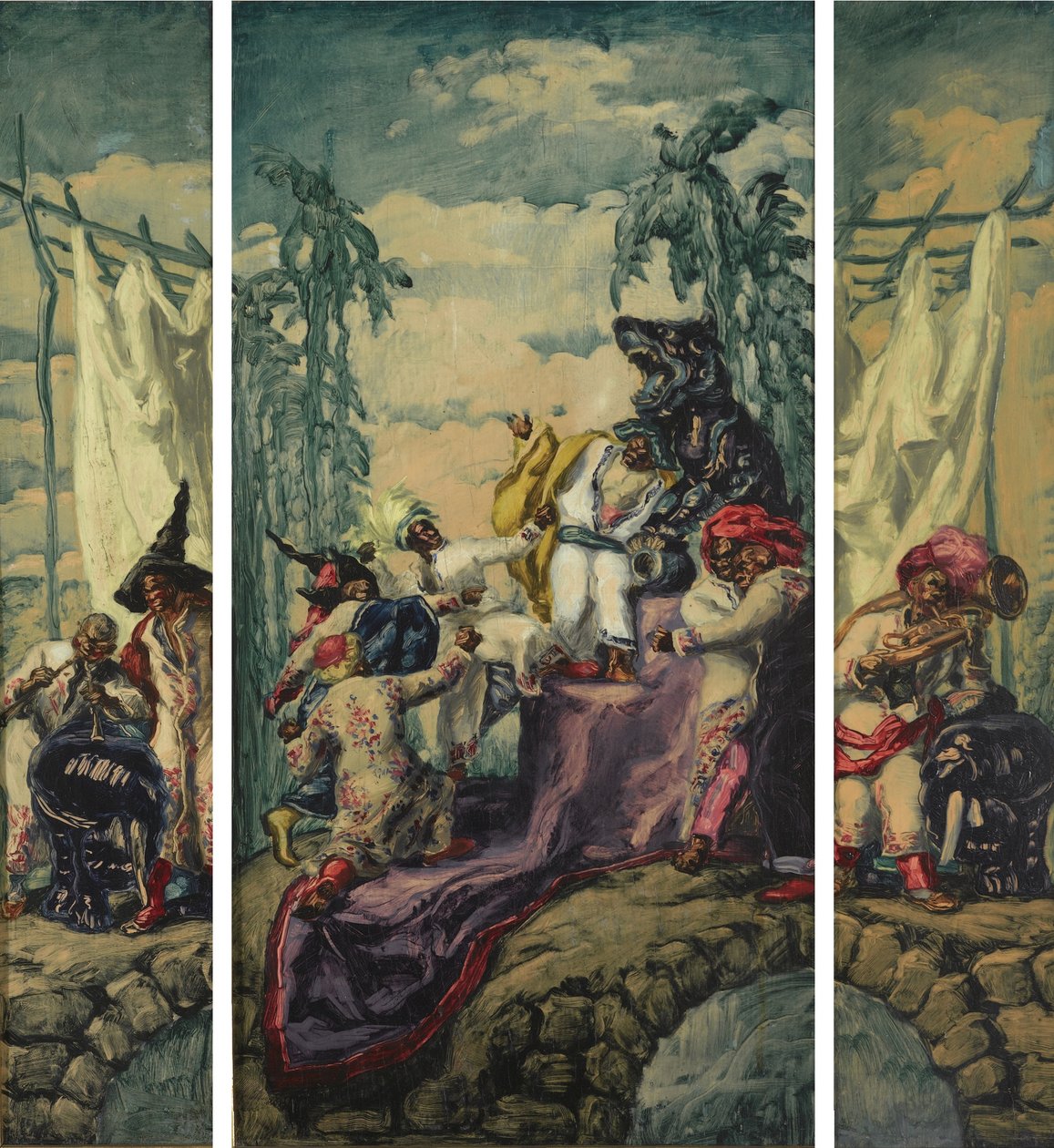 Summer - Africa Triptych by José María Sert