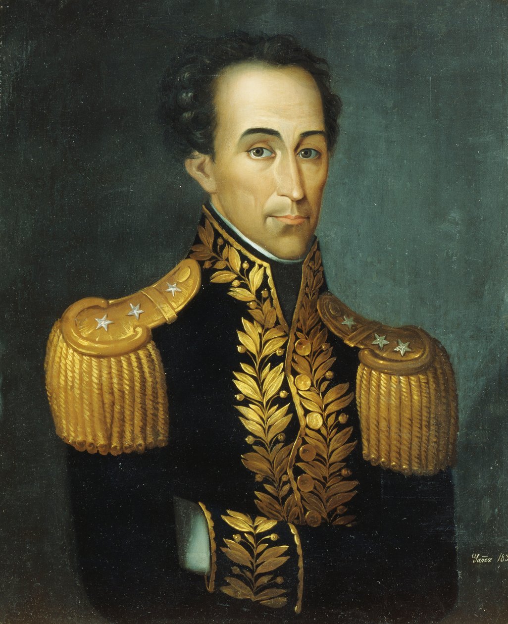 Portrait of Simon Bolivar by Jose Anselmo Yanez