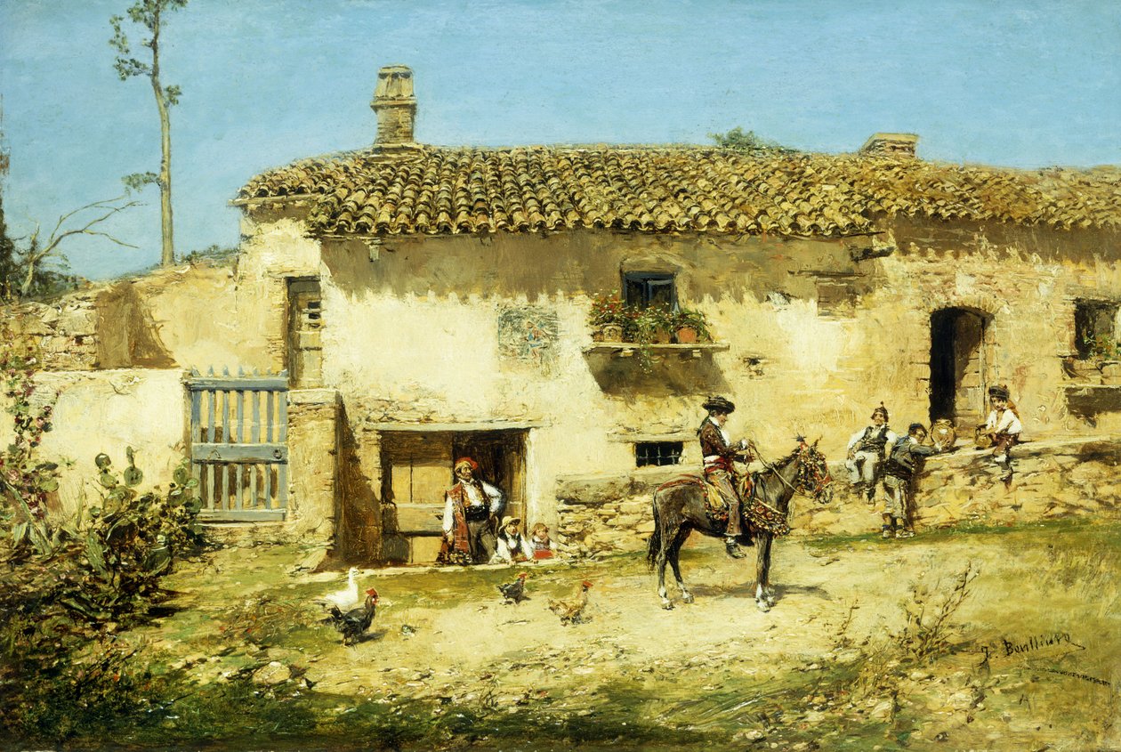 A Spanish Farm by Jose Benlliure y Gil