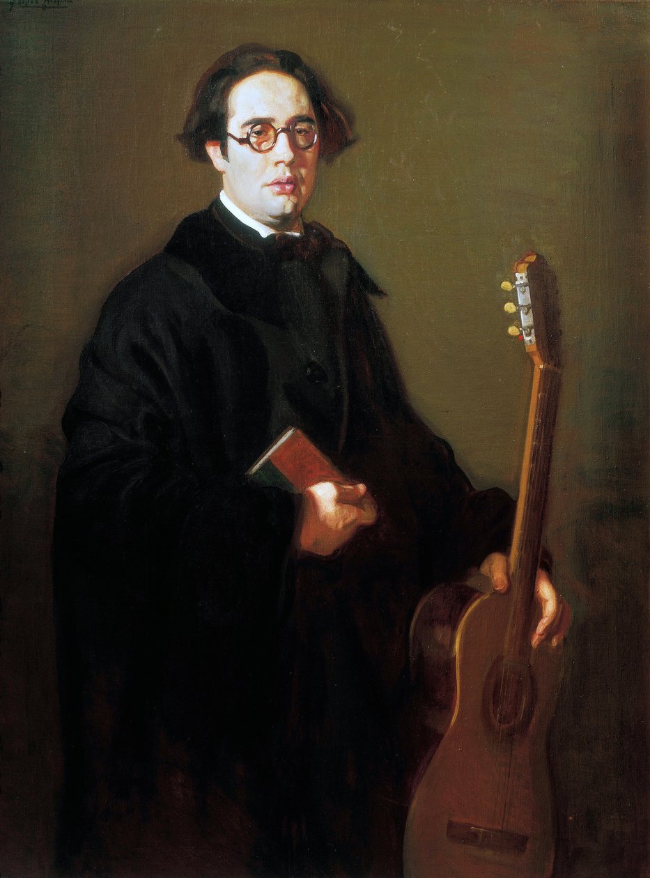 Portrait of Andres Segovia by Jose Maria Lopez Mezquita