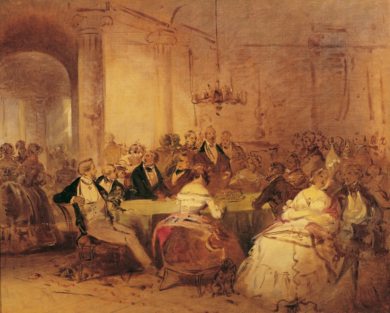 Social Scene by Josef Danhauser