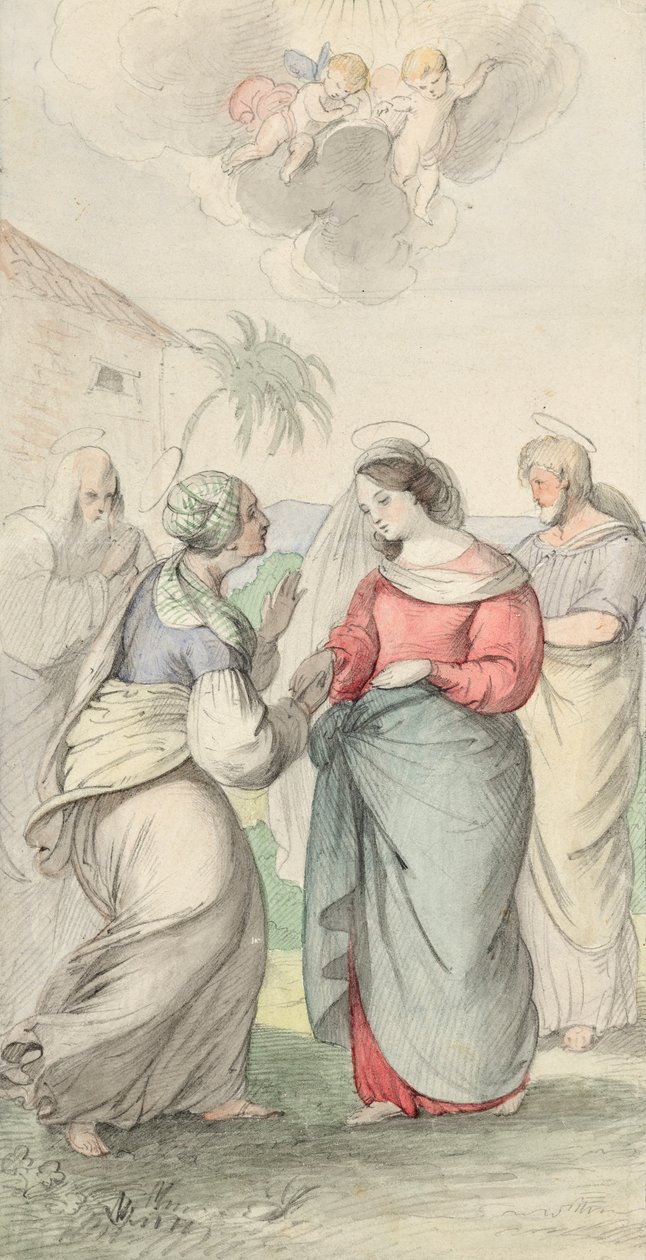 Visitation by Josef Danhauser