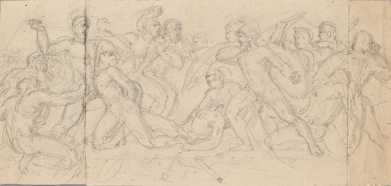 Classical Battle Scene by Josef Gisela