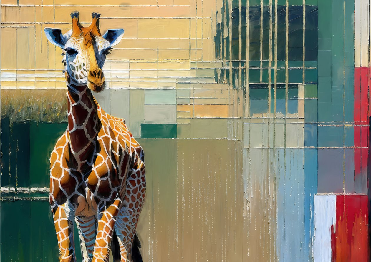 Giraffes 4 by Josef Johann Michel