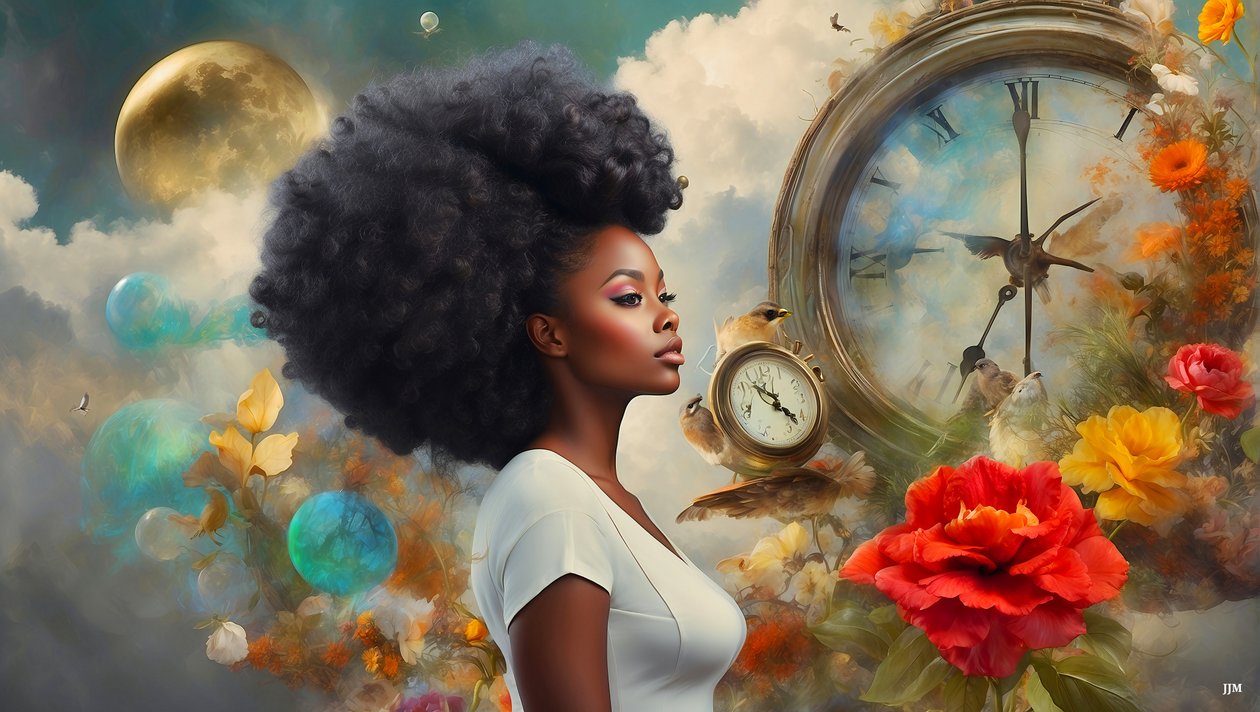 Dreamcore - Breathlessly Timeless Black 03 by Josef Johann Michel