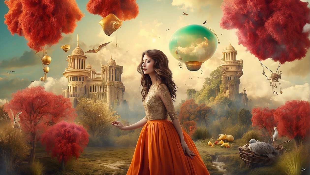 Dreamcore Dreamlike Scene Arabian 04 by Josef Johann Michel