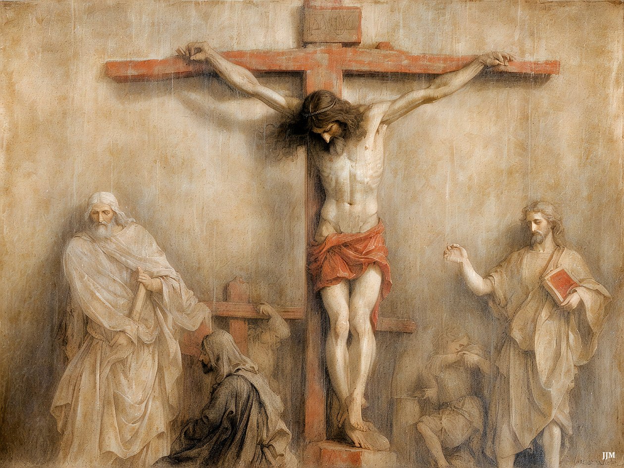 Jesus on the Cross 02 by Josef Johann Michel