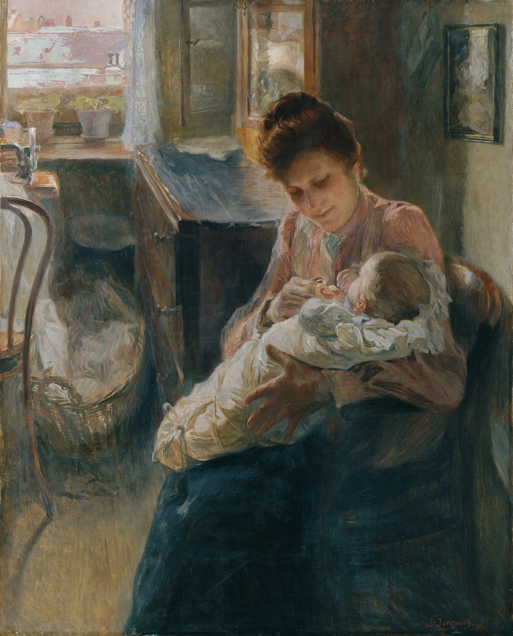 Young Mother by Josef Jungwirth